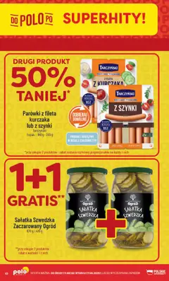 POLOmarket Gazetka od 11.06.2025 | Strona: 10 | Produkty: Sałatka szwedzka, Parówki, Parówki tarczyński, Sałatka