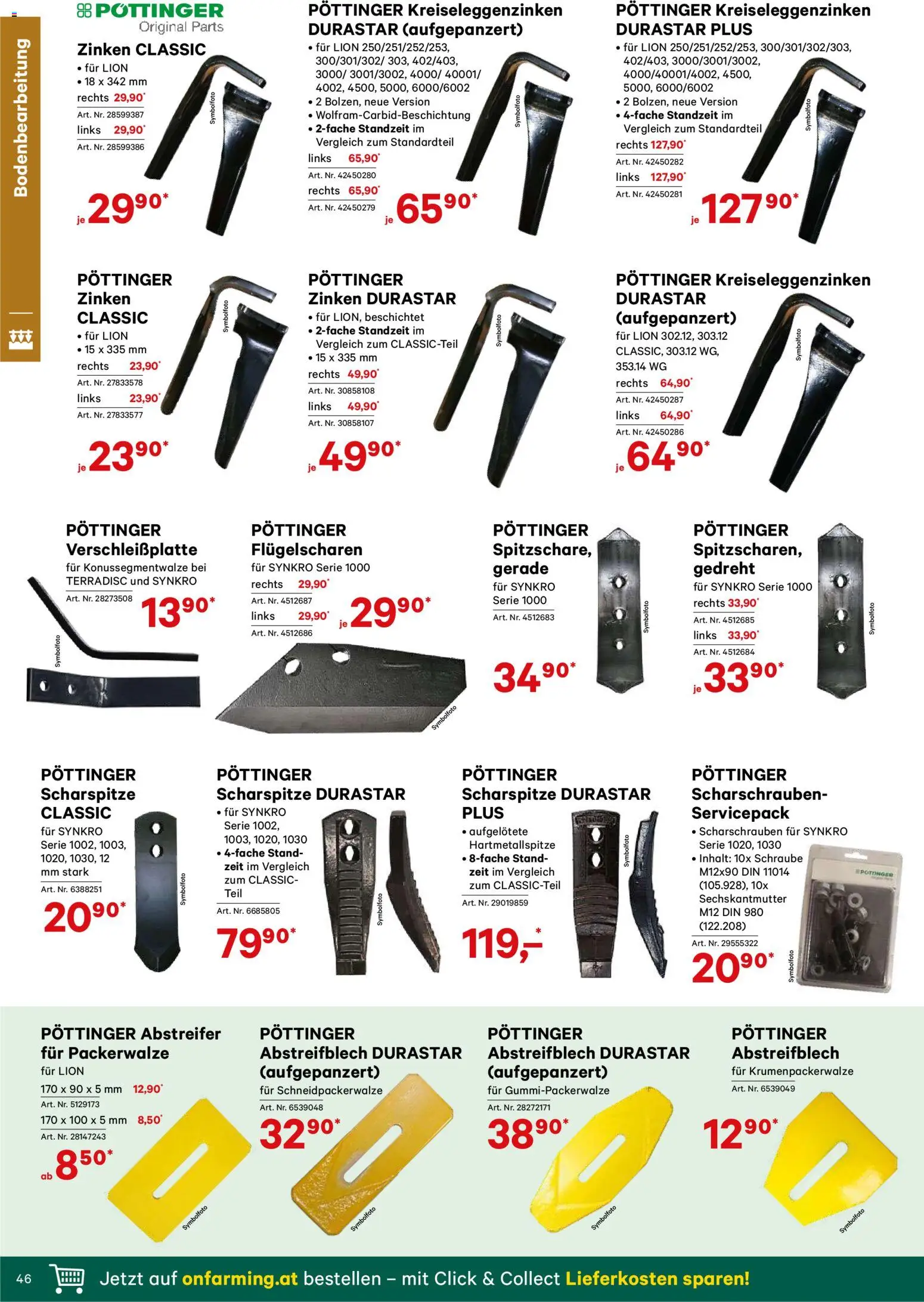 Lagerhaus Verschleißteile & Zubehör gültig ab 01.01.2026 | Seite: 46