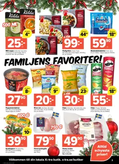 Coop X:-TRA - erbjudanden - Förhandsvisning av reklamblad från butik Coop X:-TRA aktuell från 08.12.2025 | Sida: 3 | Produkter: Ost, Chili, Pizza, Pasta