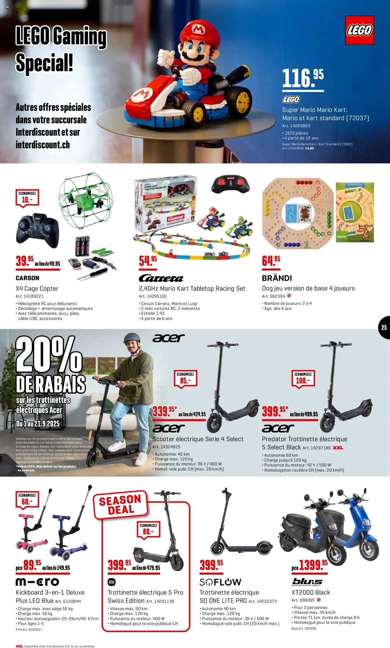 Interdiscount Aktionen Brand Love FR – gültig ab 08.09.2025 | Seite: 25 | Produkte: Scooter