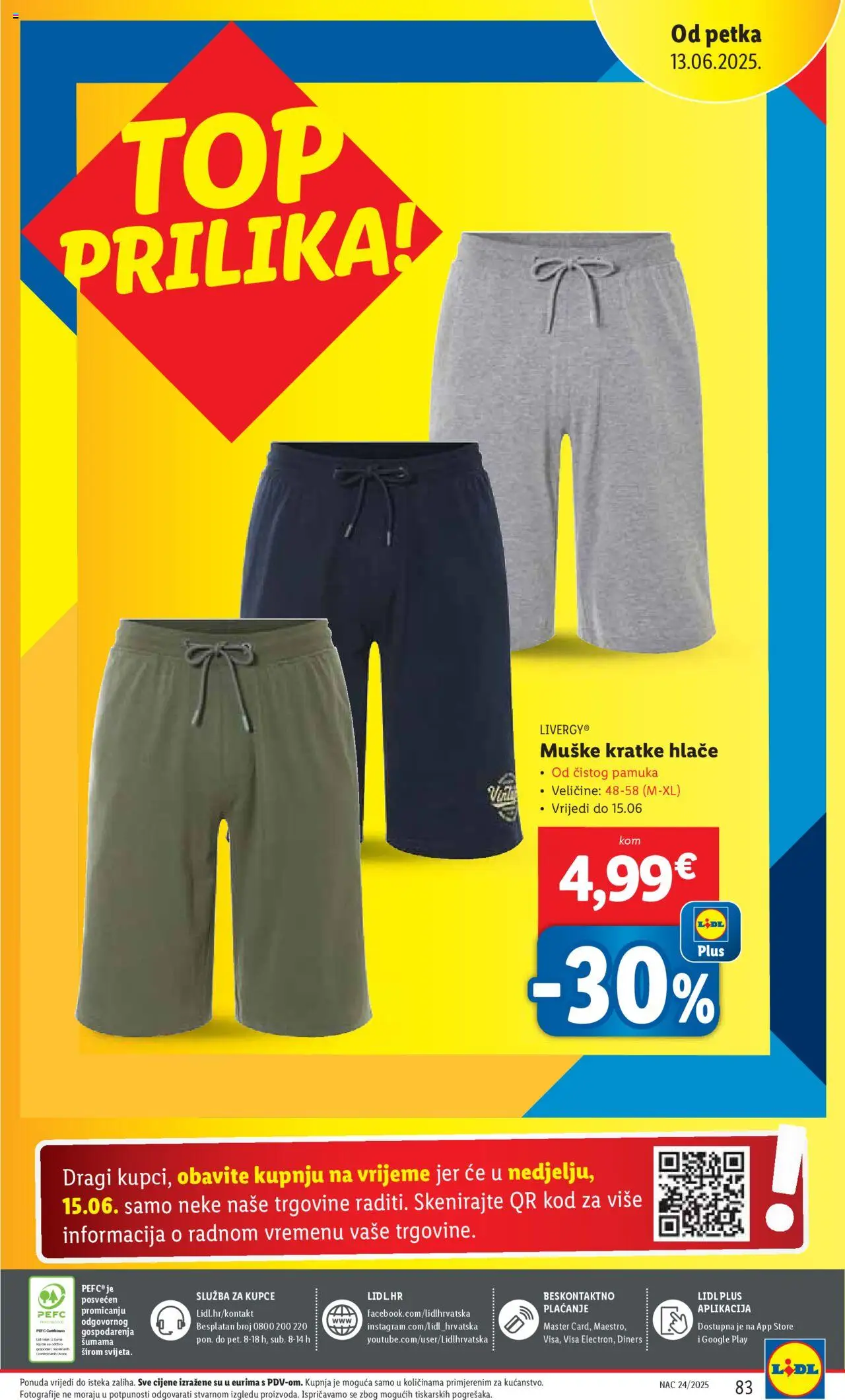 Lidl katalog | vrijedi od 09.06.2025 | Stranica: 83 | Proizvodi: Hlače, Kratke hlače