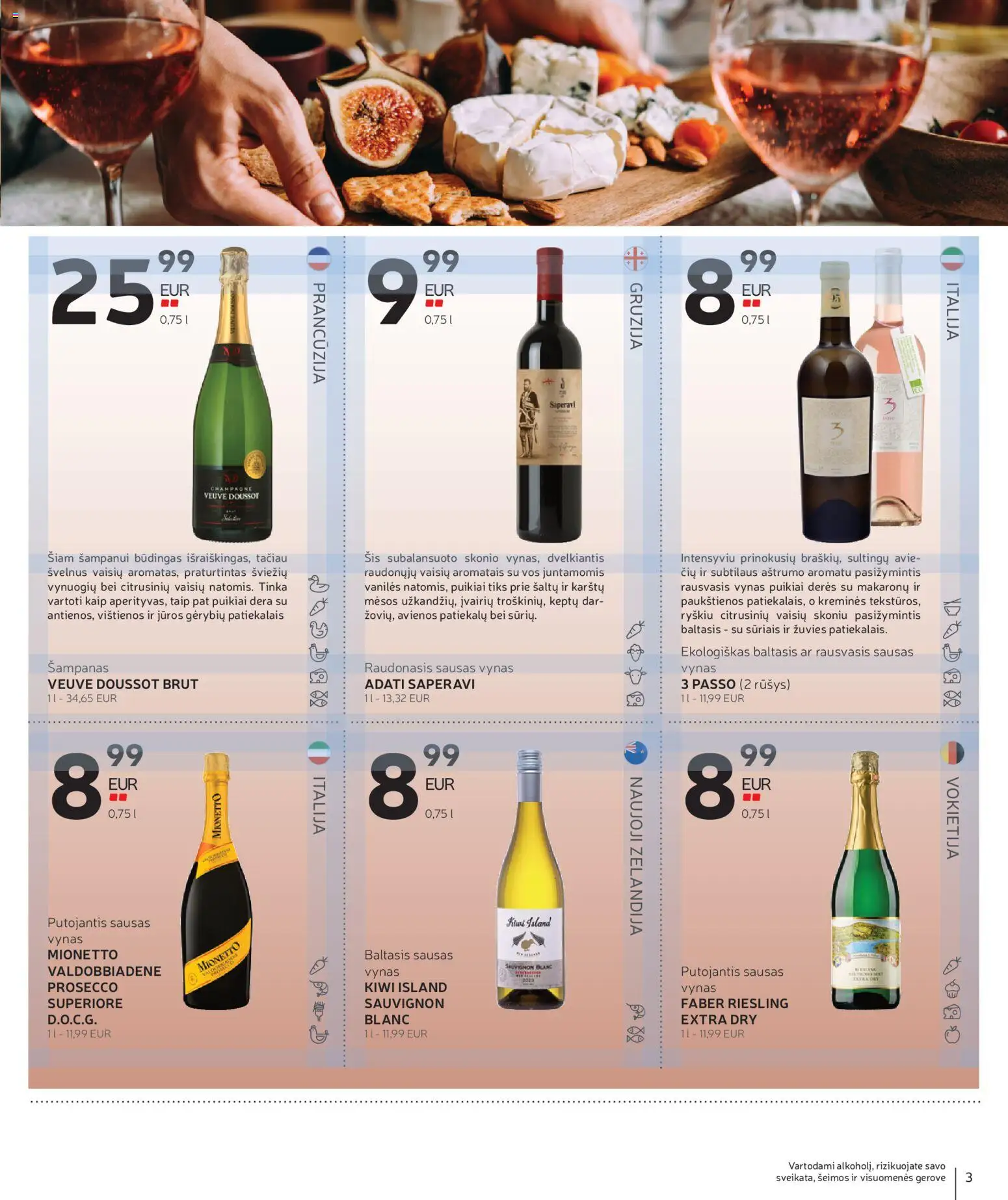 Rimi akcijos nuo 03.03.2026 | Puslapis: 3 | Prekių: Vištienos, Vynas