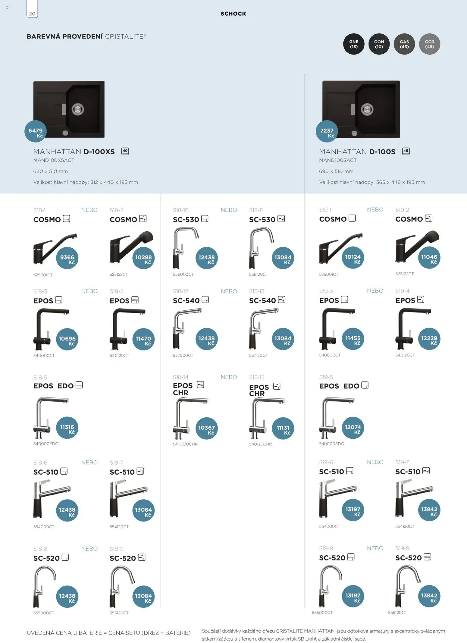 Möbelix leták - Shock od 01.01.2026 | Strana: 20 | Produkty: Dřez, Manhattan, Baterie