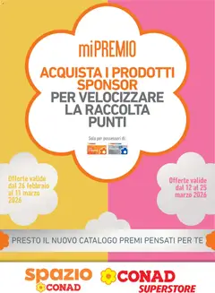 Anteprima del volantino Conad Superstore Mi Premio Piemonte catalogo valido a partire dal 26.02.2026