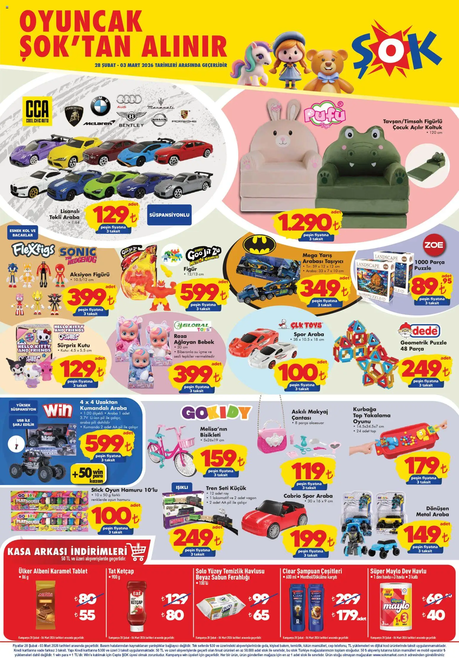 Şok Market Hafta sonu fırsatları - 28.02.2026 tarihinden itibaren geçerlidir | Sayfa: 1 | Ürünler: Şampuan, Ketçap, Su, USB