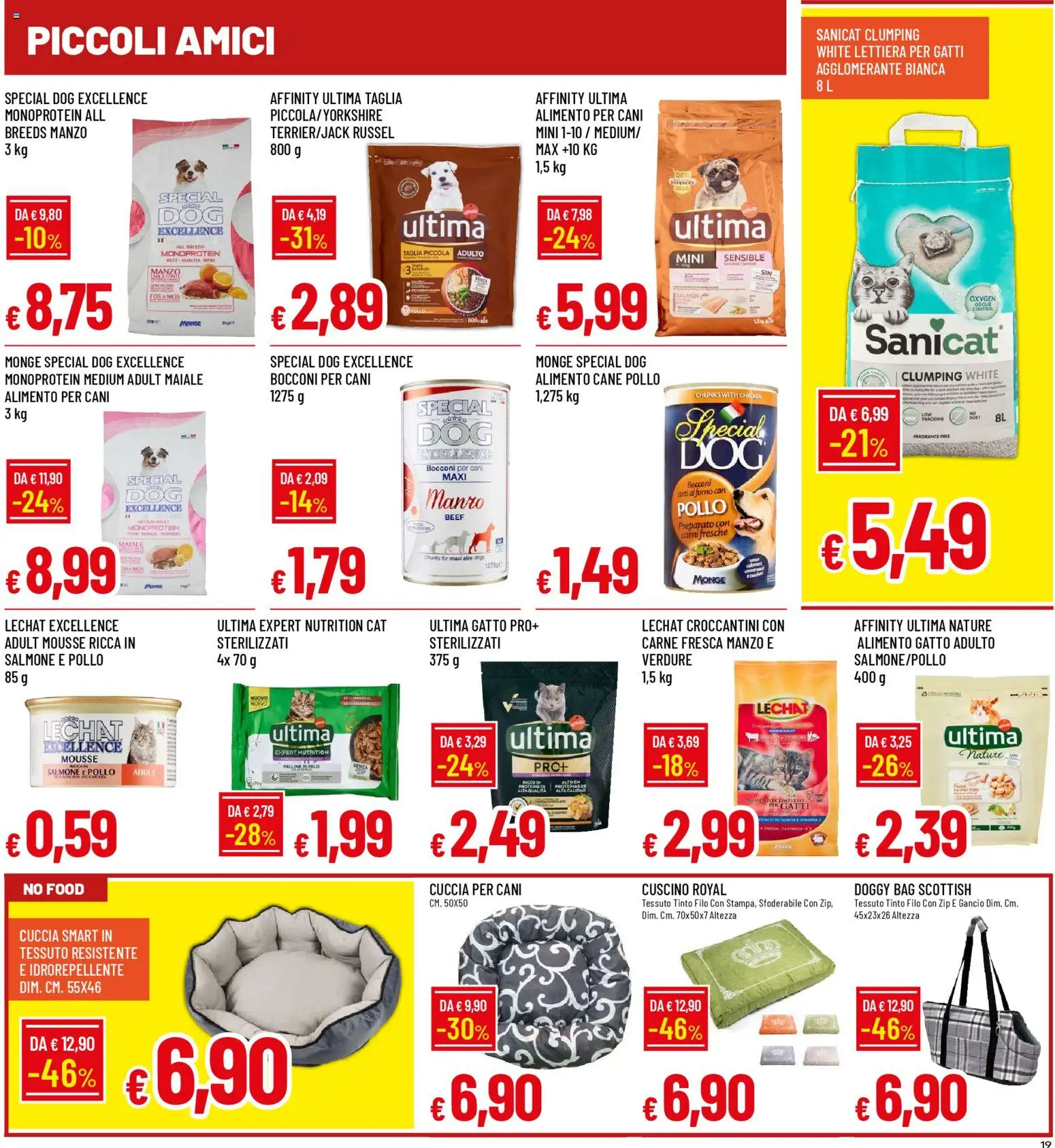 Volantino Famila del 08.01.2026 | Pagina: 19 | Prodotti: Tè, Verdure, Forno, Cuscino