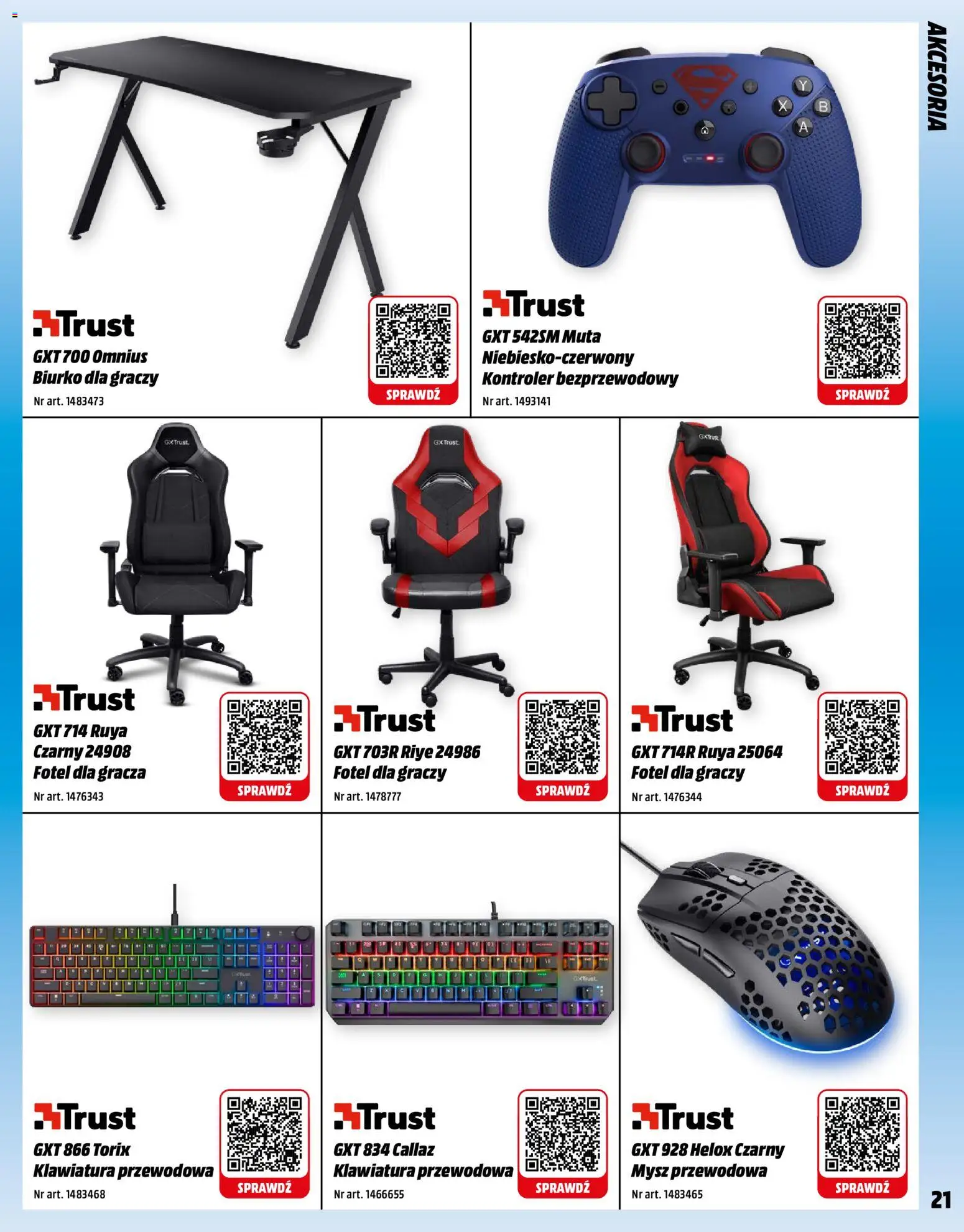 Media Markt promocje od 01.12.2025 | Strona: 21 | Produkty: Mysz, Klawiatura, Biurko, Kontroler