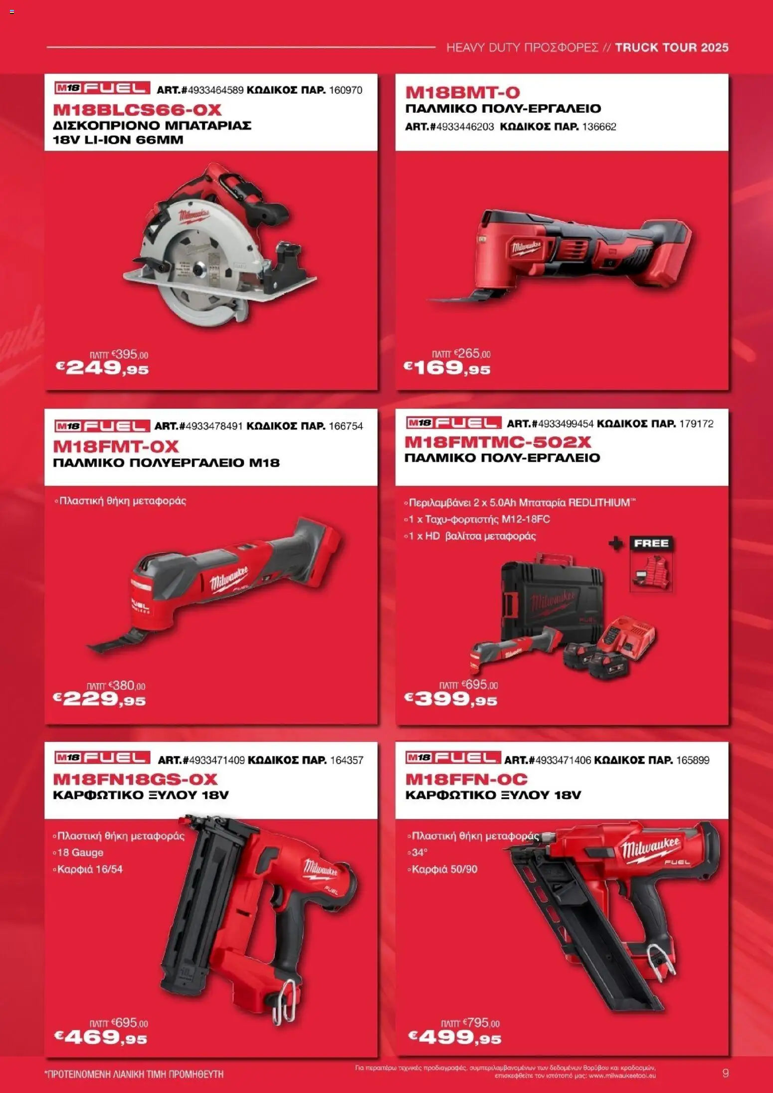 Mr.Bricolage - Milwaukee – σε ισχύ από 21.11.2025 | Σελίδα: 9
