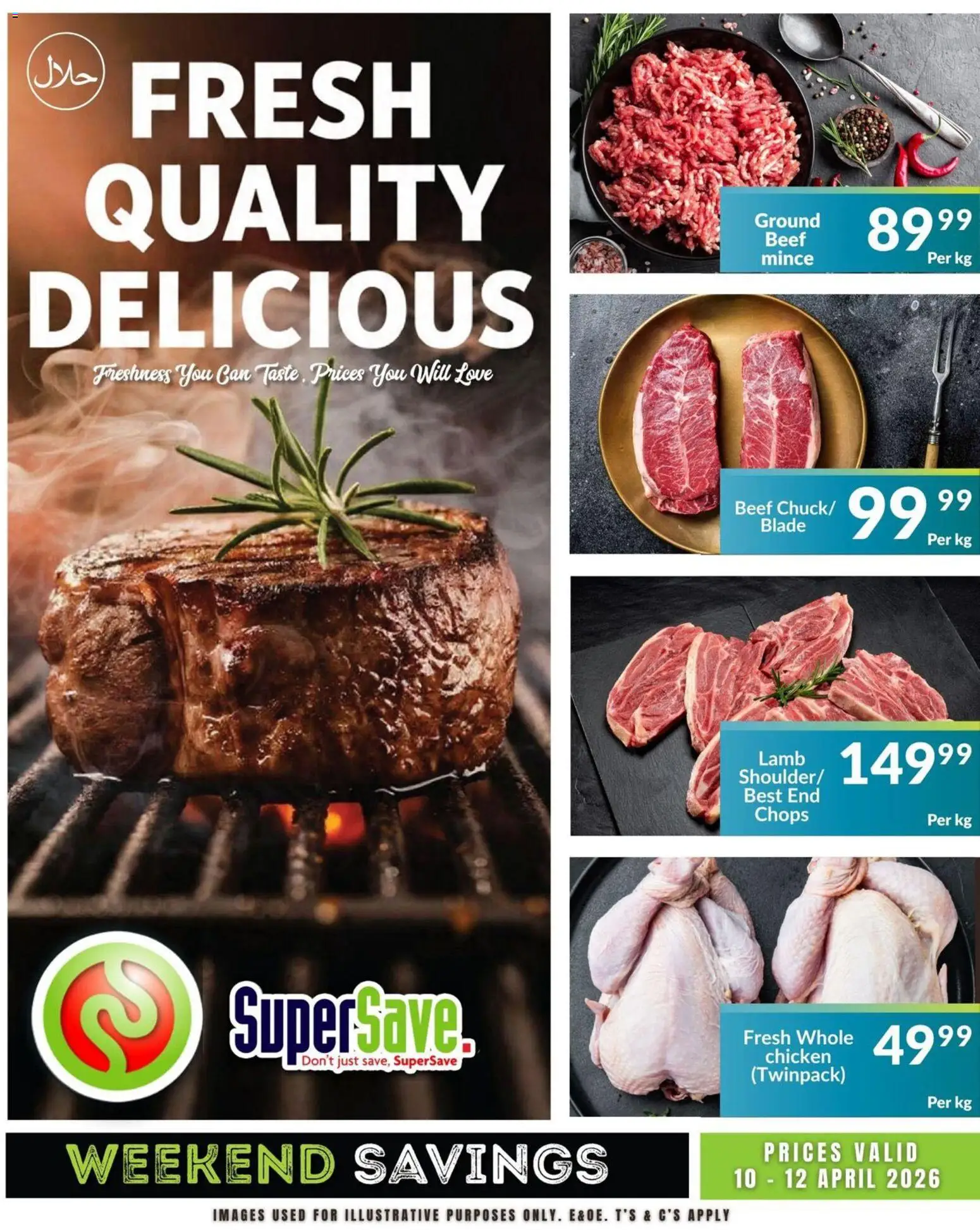 New Super Save catalogue – valid from 10.04.2026 | Page: 5 | Products: Chicken, Beef