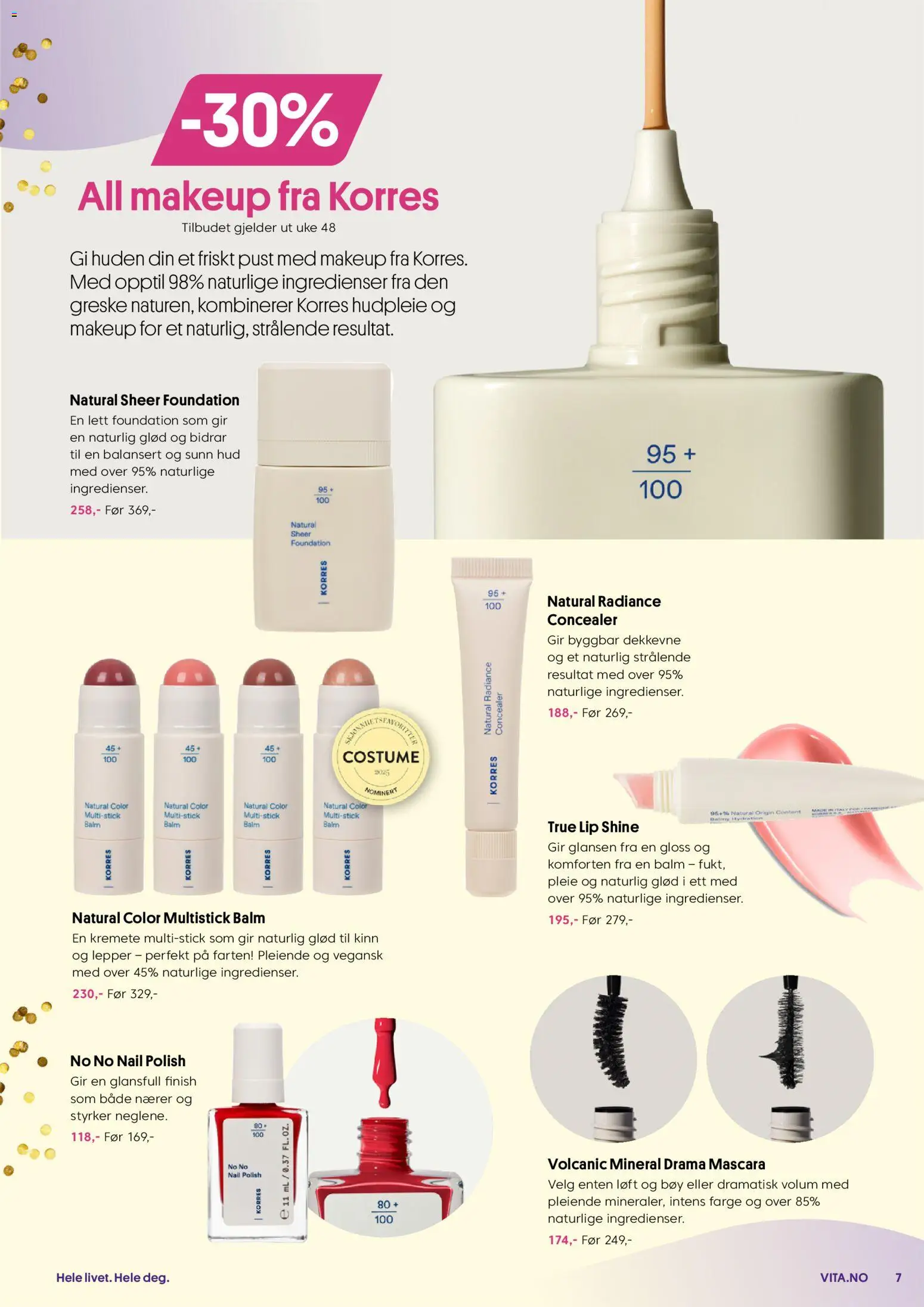 {H1} | Side: 7 | Produkter: Lip, Strandväska, Concealer, Mascara