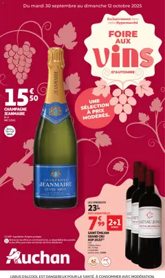 Auchan - Foire aux Vins d'Automne - Voorbeeld van een folder van Auchan, geldig van 30.09.2025