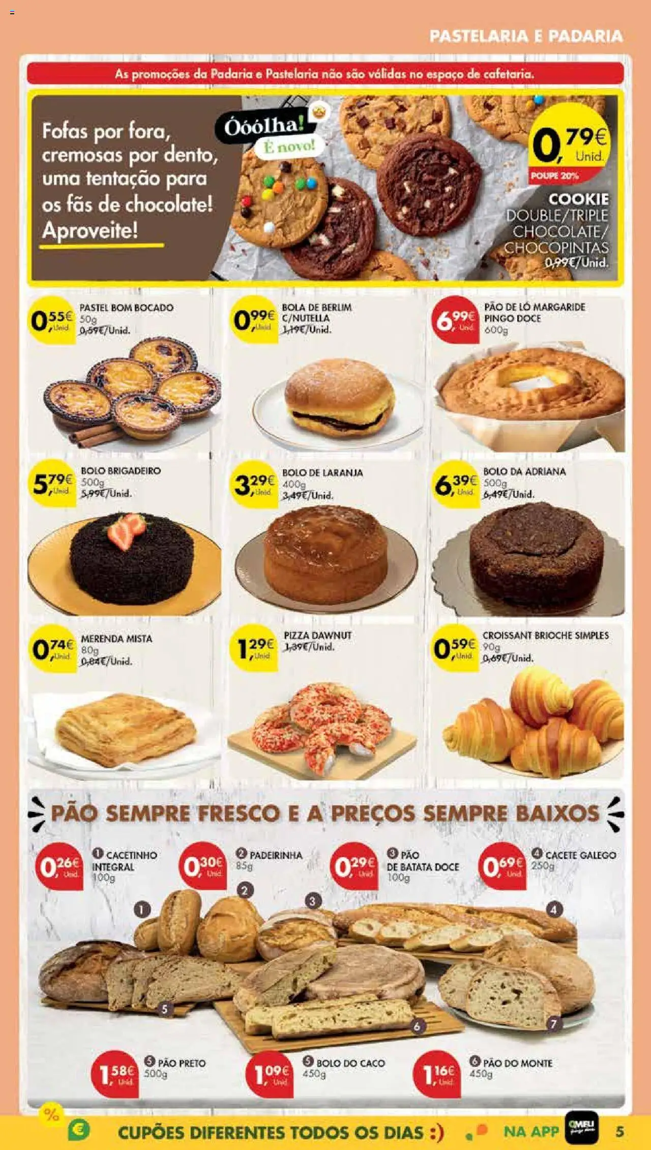 Pingo Doce Poupe Esta Semana Madeira │ válido de 16.09.2025 | Página: 5 | Produtos: Padaria, Bolo, Chocolate, Pizza