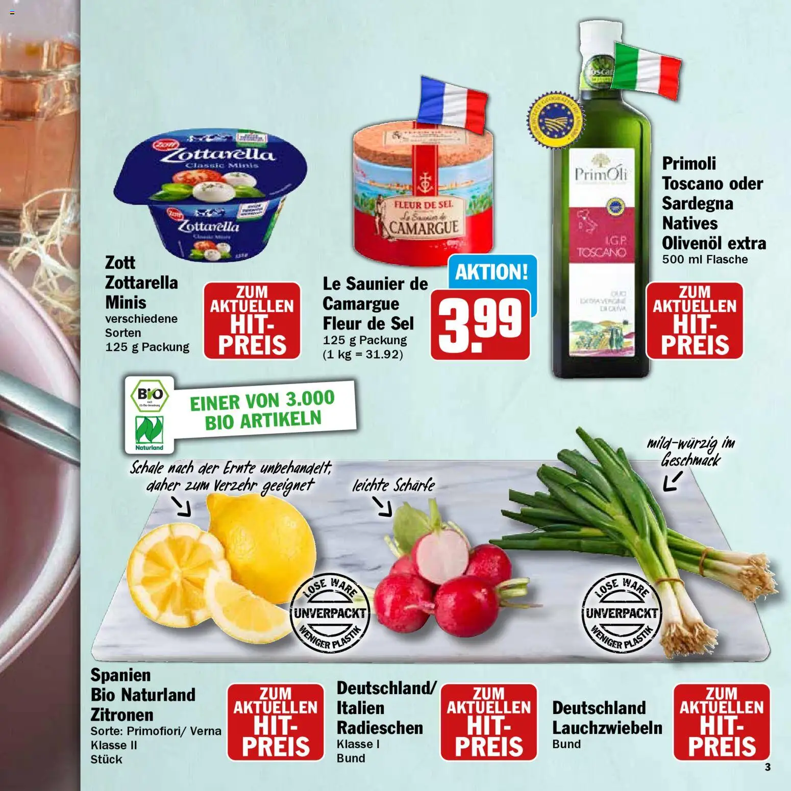 HIT Wochenprospekt – gültig ab 09.03.2026 | Seite: 3 | Produkte: Olivenol, Zitronen