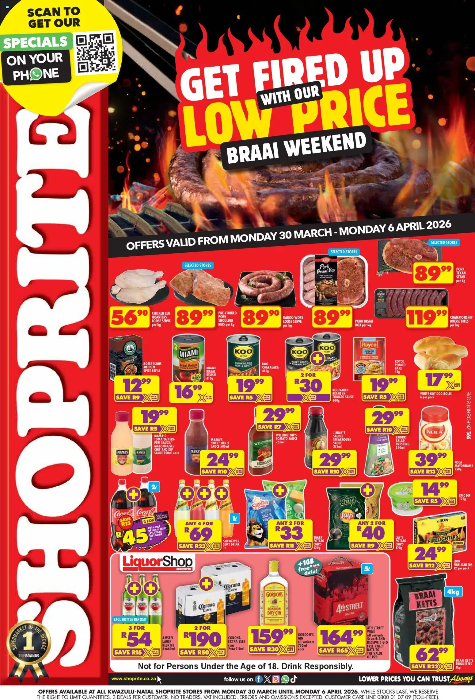 New Shoprite catalogue – valid from 30.03.2026 | Page: 1 | Products: Sauces, Beer, Mayonnaise, Sauce