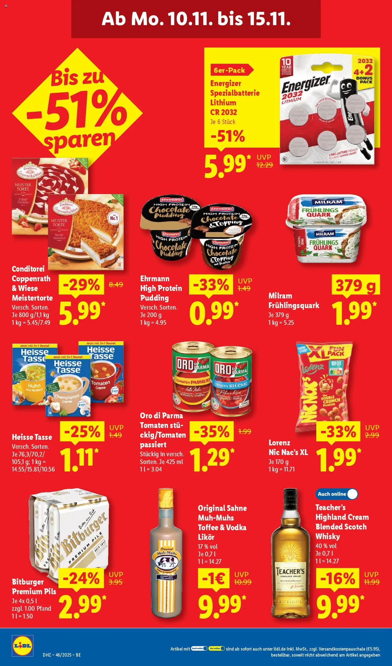 Lidl Prospekt Zossen – gültig ab 10.11.2025 | Seite: 24 | Produkte: Pudding, Creme, Milram, Nudeln