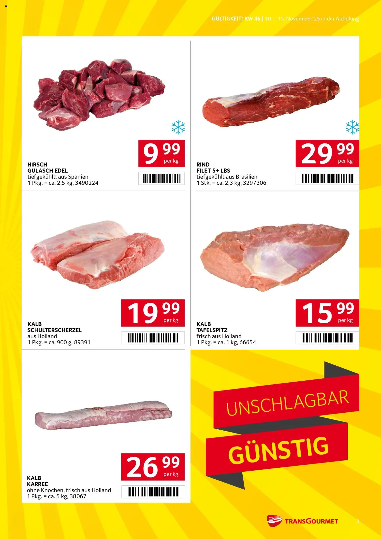 Transgourmet Flugblatt gültig ab 10.11.2025 | Seite: 3