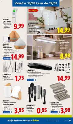 Lidl Folder week 11 - Voorbeeld van een folder van Lidl, geldig van 11.03.2026 | Pagina: 27 | Producten: Thermometer, Borstels, Trimmer, Ledlamp