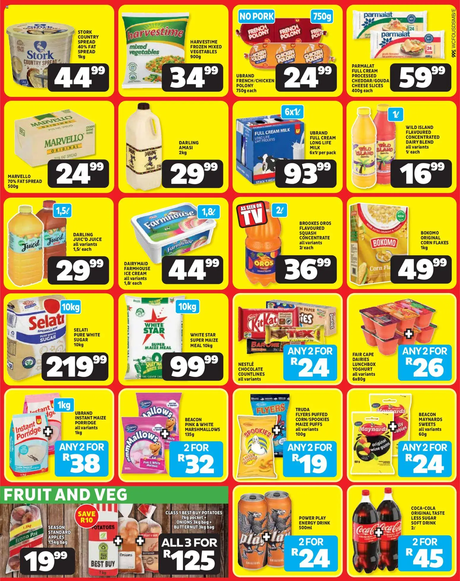 New Usave catalogue – valid from 20.04.2026 | Page: 3 | Products: Squash, Fat spread, Dairy blend, Paper