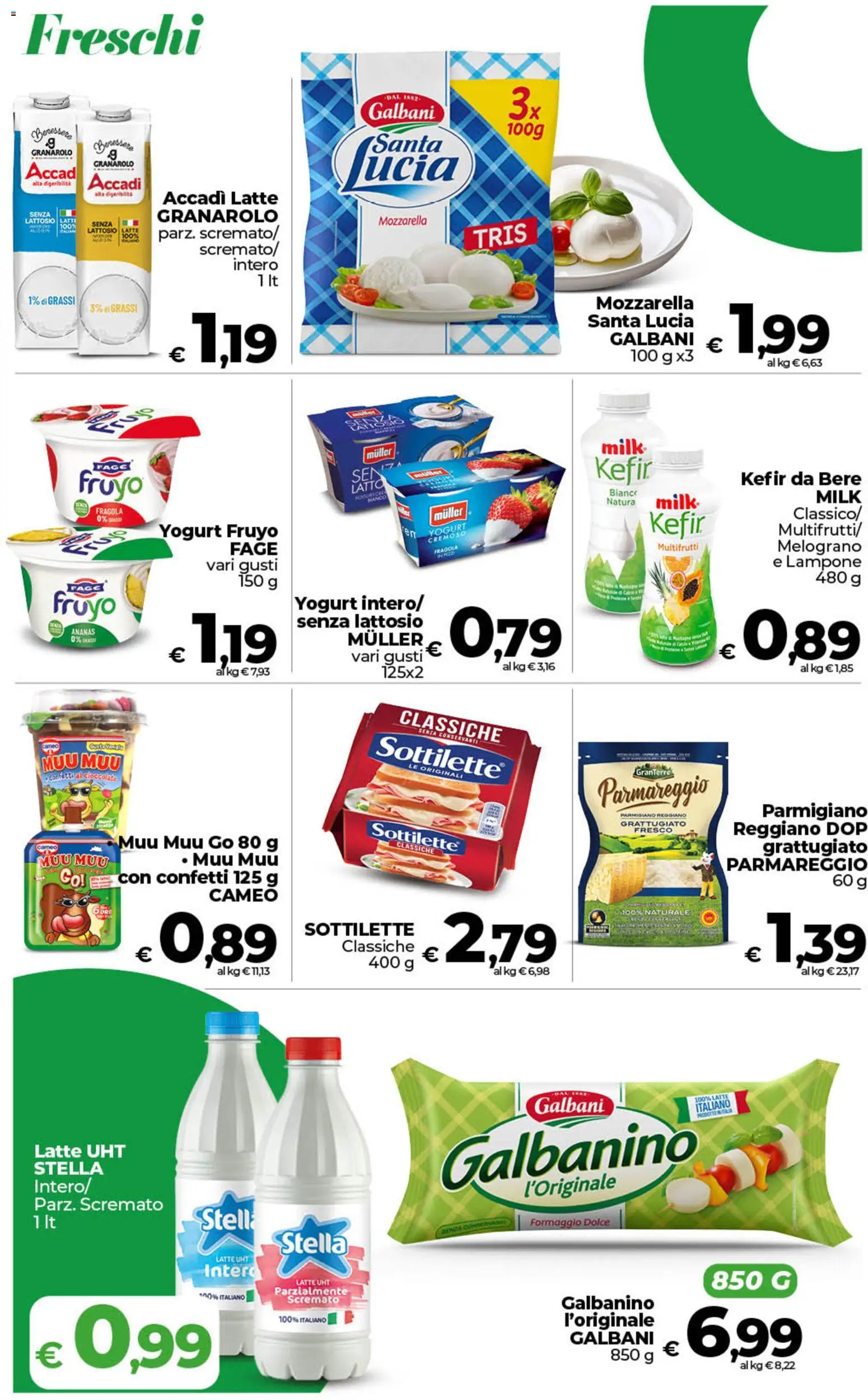 Volantino COOP del 28.04.2026 | Pagina: 5 | Prodotti: Yogurt, Mozzarella, Latte, Parmigiano reggiano