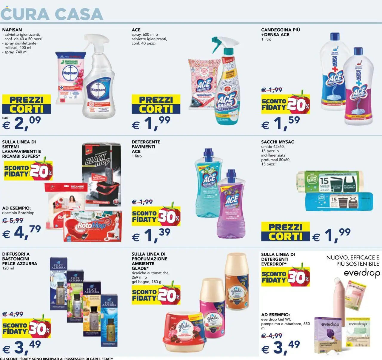 Volantino Esselunga S del 11.09.2025 | Pagina: 19 | Prodotti: Spray disinfettante, Candeggina, WC, Bagno