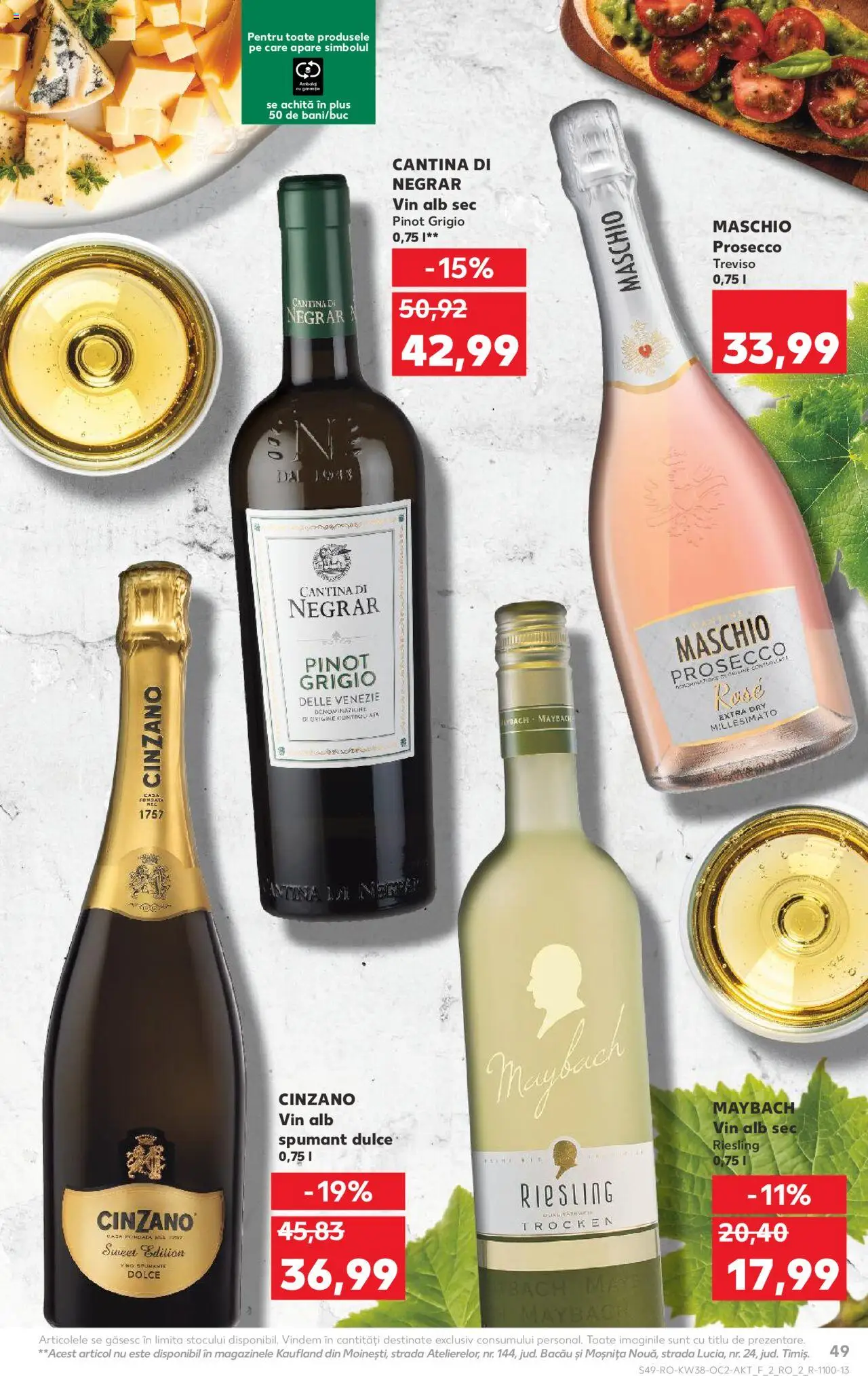 Noul catalog Kaufland – valabil de la 17.09.2025 | Pagină: 49 | Produse: Prosecco, Vin