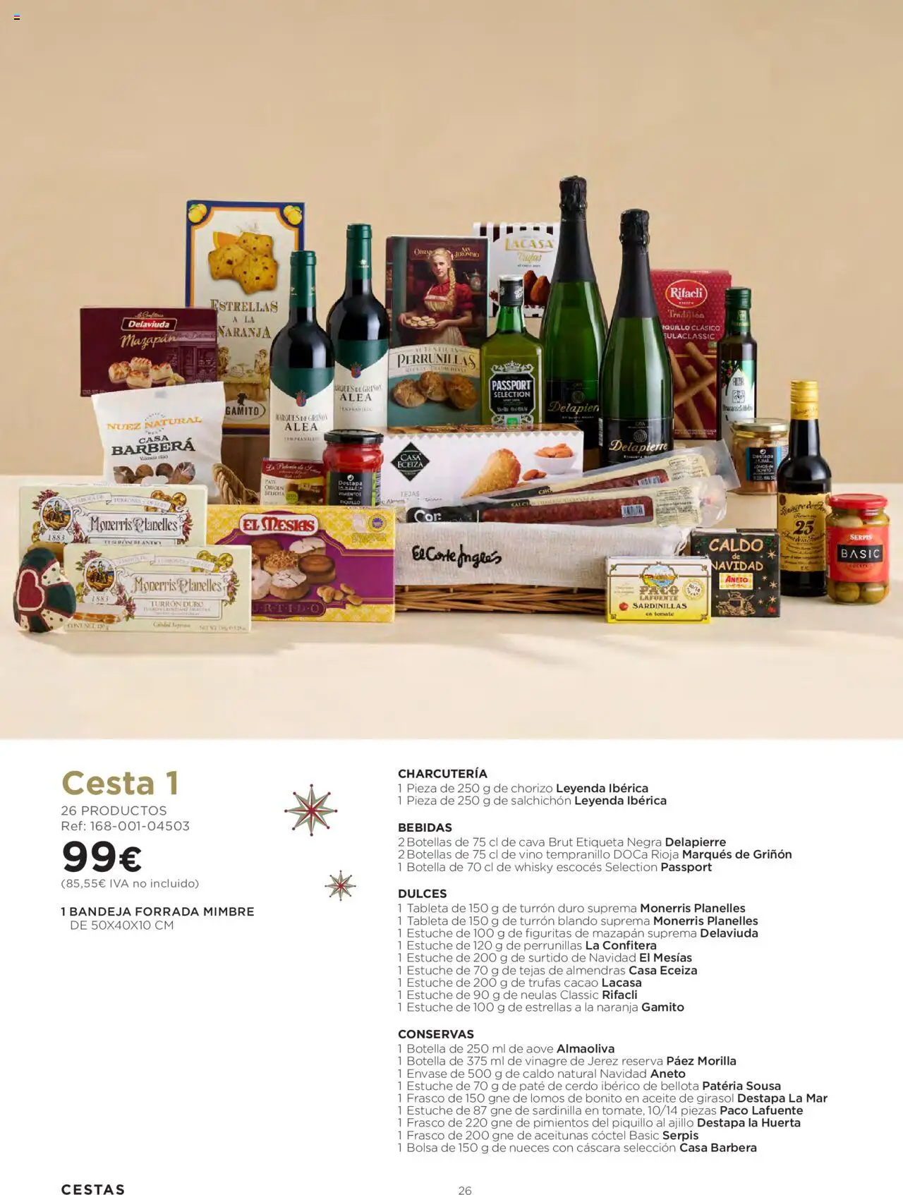 El Corte Inglés ofertas │ válido desde el 06.10.2025 | Página: 26 | Productos: Aceite, Bandeja, Δεξαμενή, Cesta