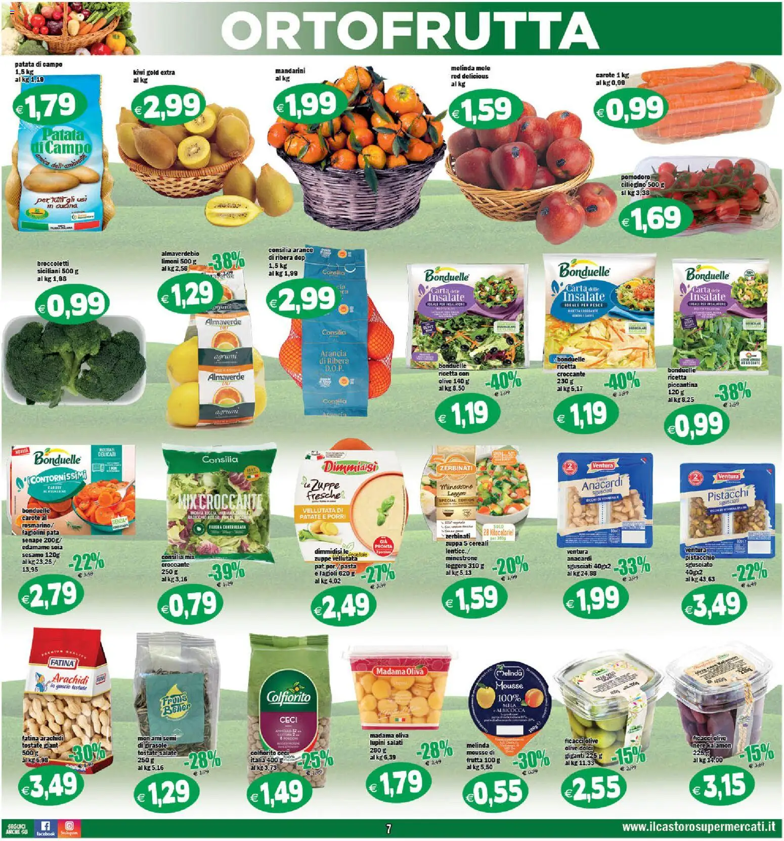 Volantino Il Castoro del 07.01.2026 | Pagina: 7 | Prodotti: Cereali, Ceci, Agrumi, Anacardi