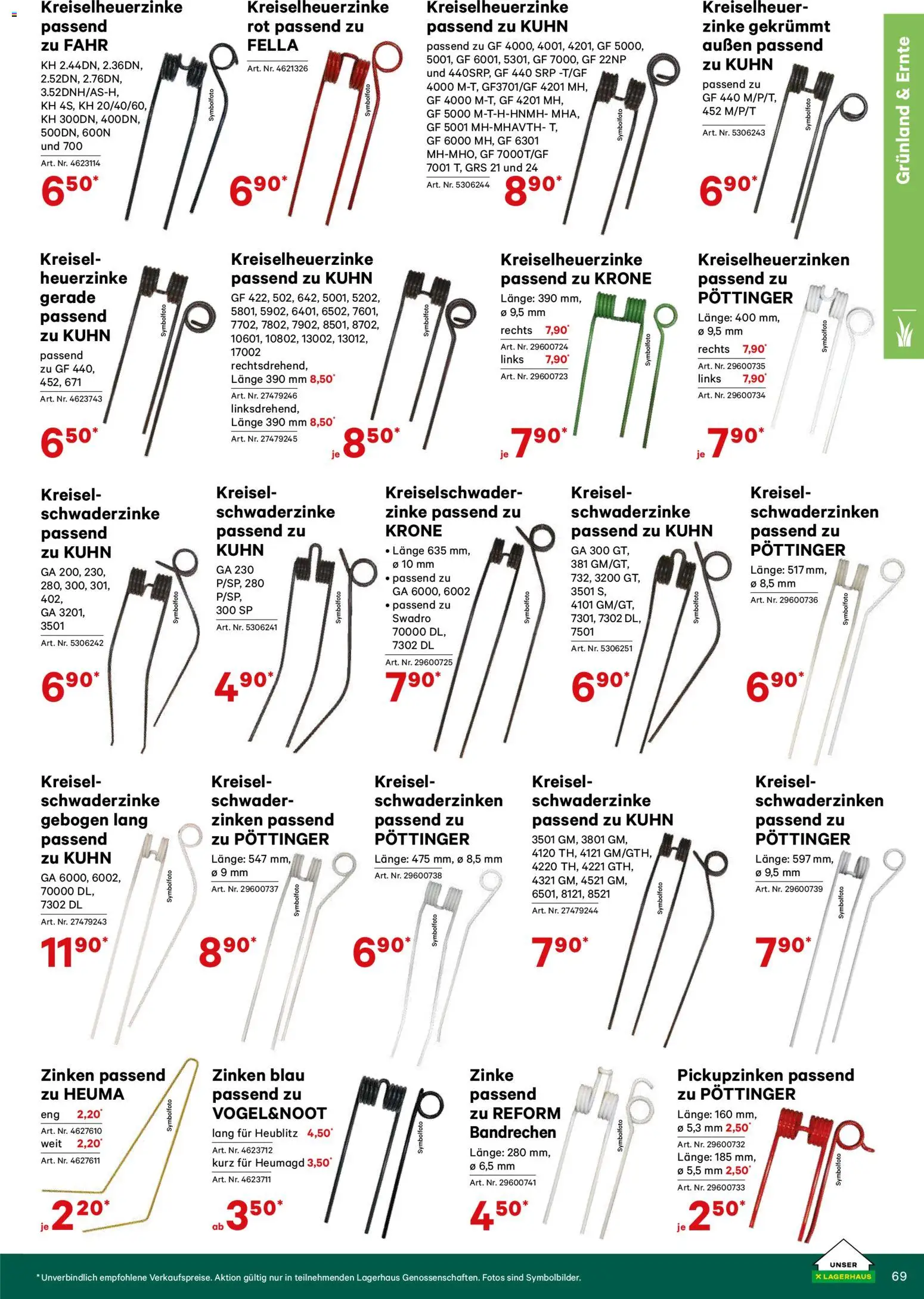 Lagerhaus Verschleißteile & Zubehör gültig ab 01.01.2026 | Seite: 69