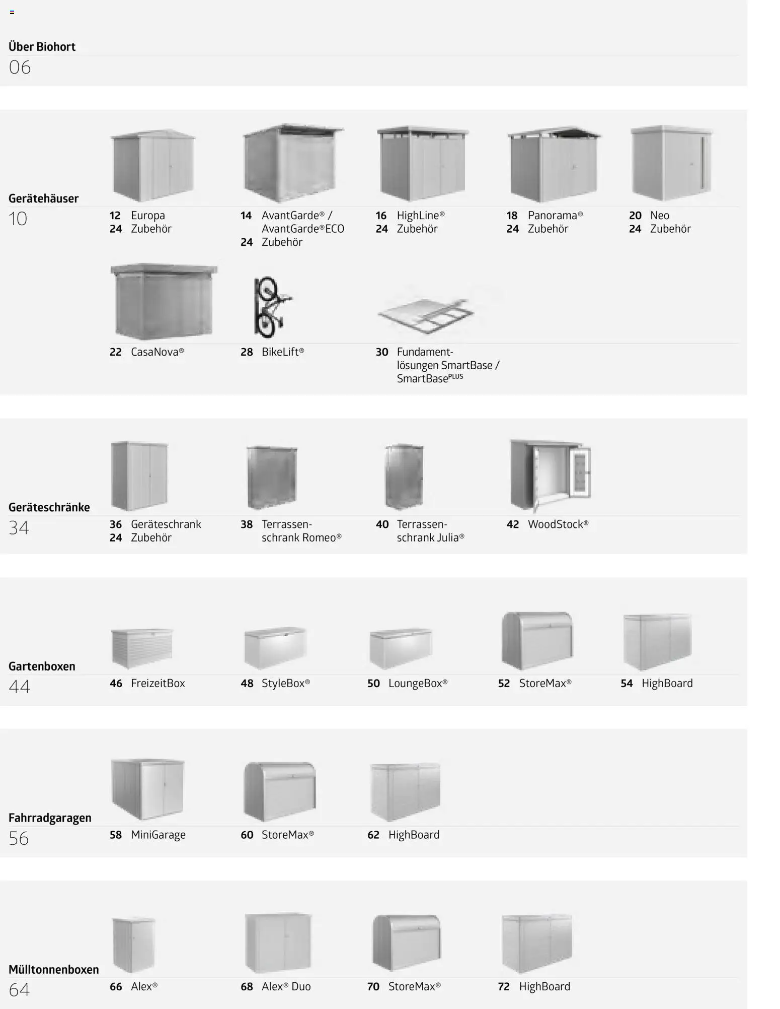 Dehner Biohort – Metall für Garten & Terrasse – gültig ab 01.01.2026 | Seite: 4 | Produkte: HIghboard, Schrank