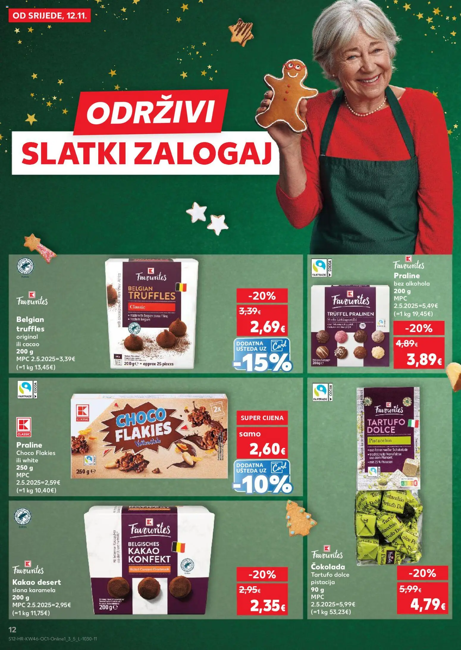 Kaufland katalog | vrijedi od 12.11.2025 | Stranica: 12 | Proizvodi: Praline, Čokolada, Kakao, Karamela