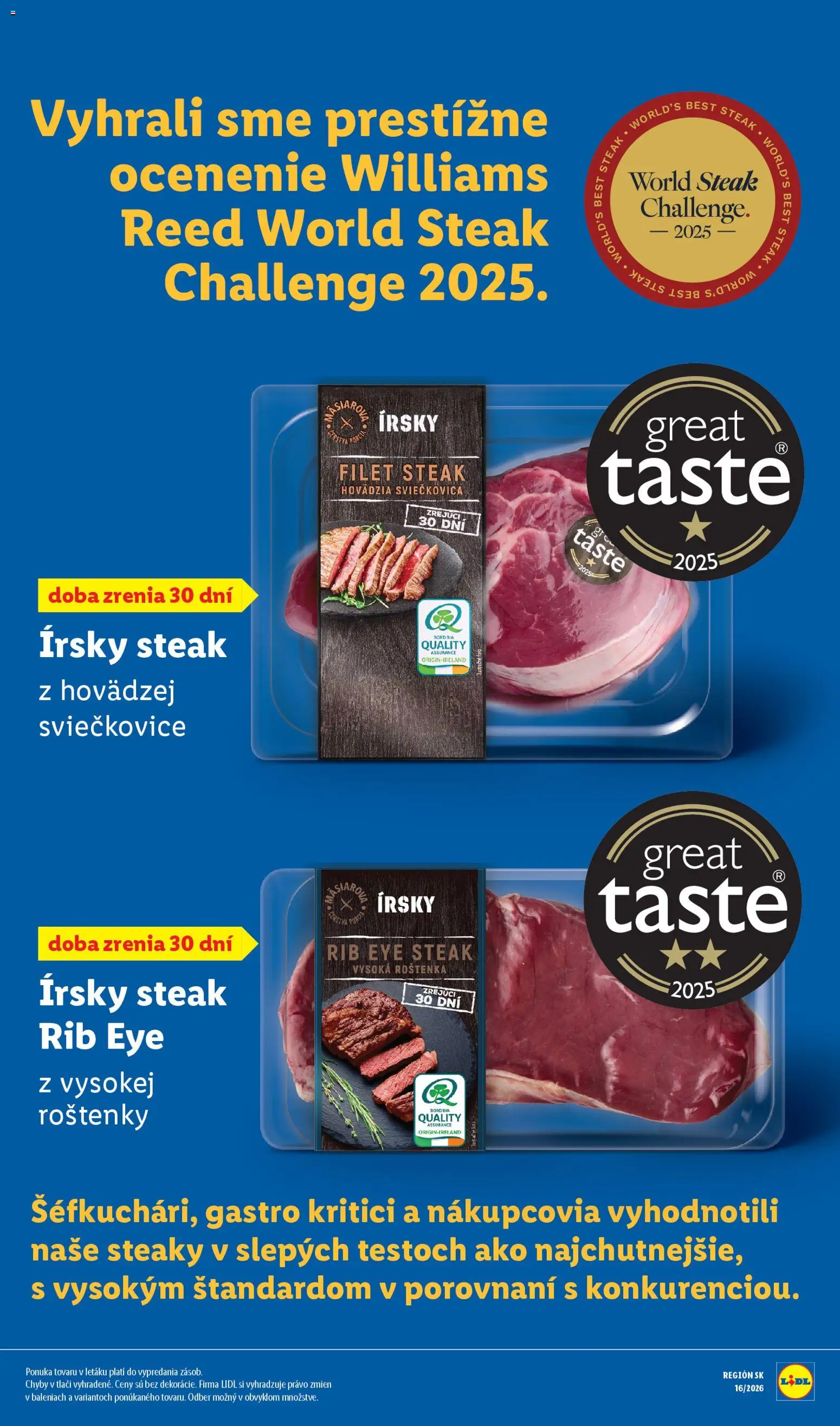 Nové Lidl akcie – leták je platný od 27.04.2026 | Strana: 59 | Produkty: Steak