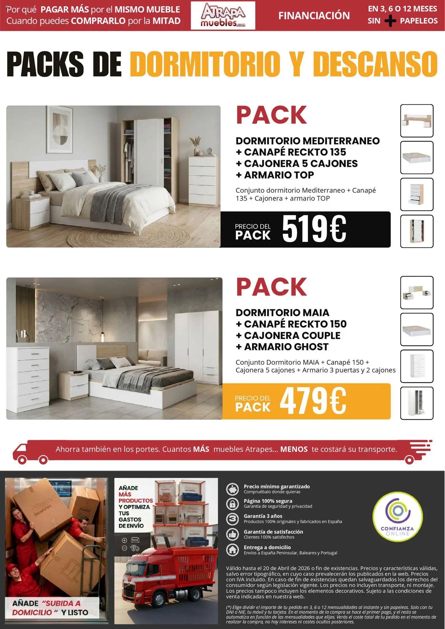 Atrapa Muebles folleto │ válido desde el 01.04.2026 | Página: 9 | Productos: Té, Muebles, Cajonera, Armario