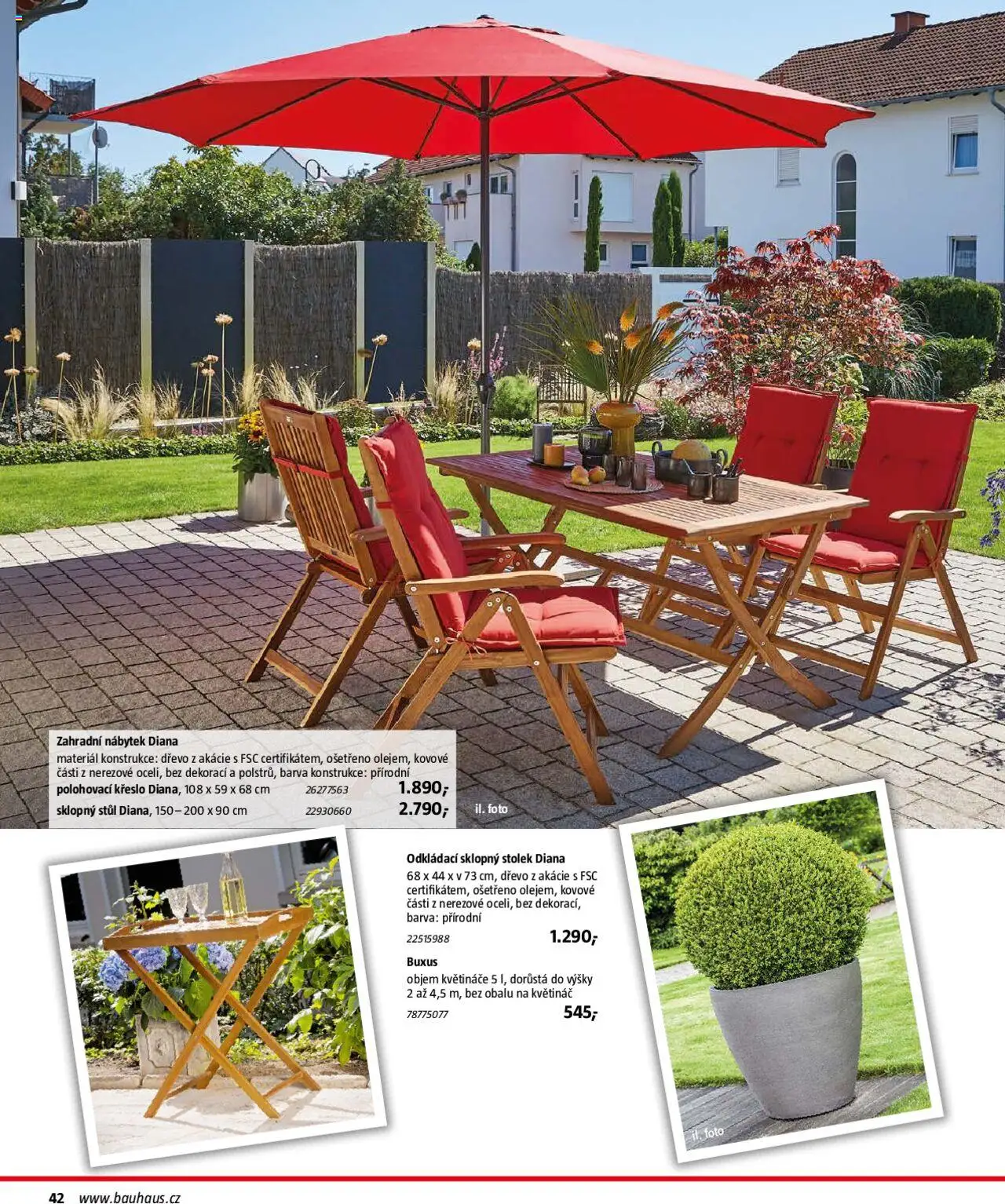 Bauhaus katalog Zahradní nábytek od 01.04.2025 | Strana: 42 | Produkty: Květináče, Stolek, Zahradní nábytek, Květináč