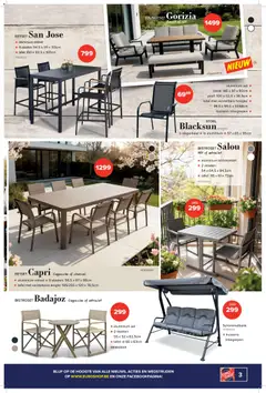 Euro Shop folder / publicité - Voorbeeld van een folder van Euro Shop, geldig van 23.04.2026 | Pagina: 3 | Producten: Bank, Tafel, Stoel, Cappuccino