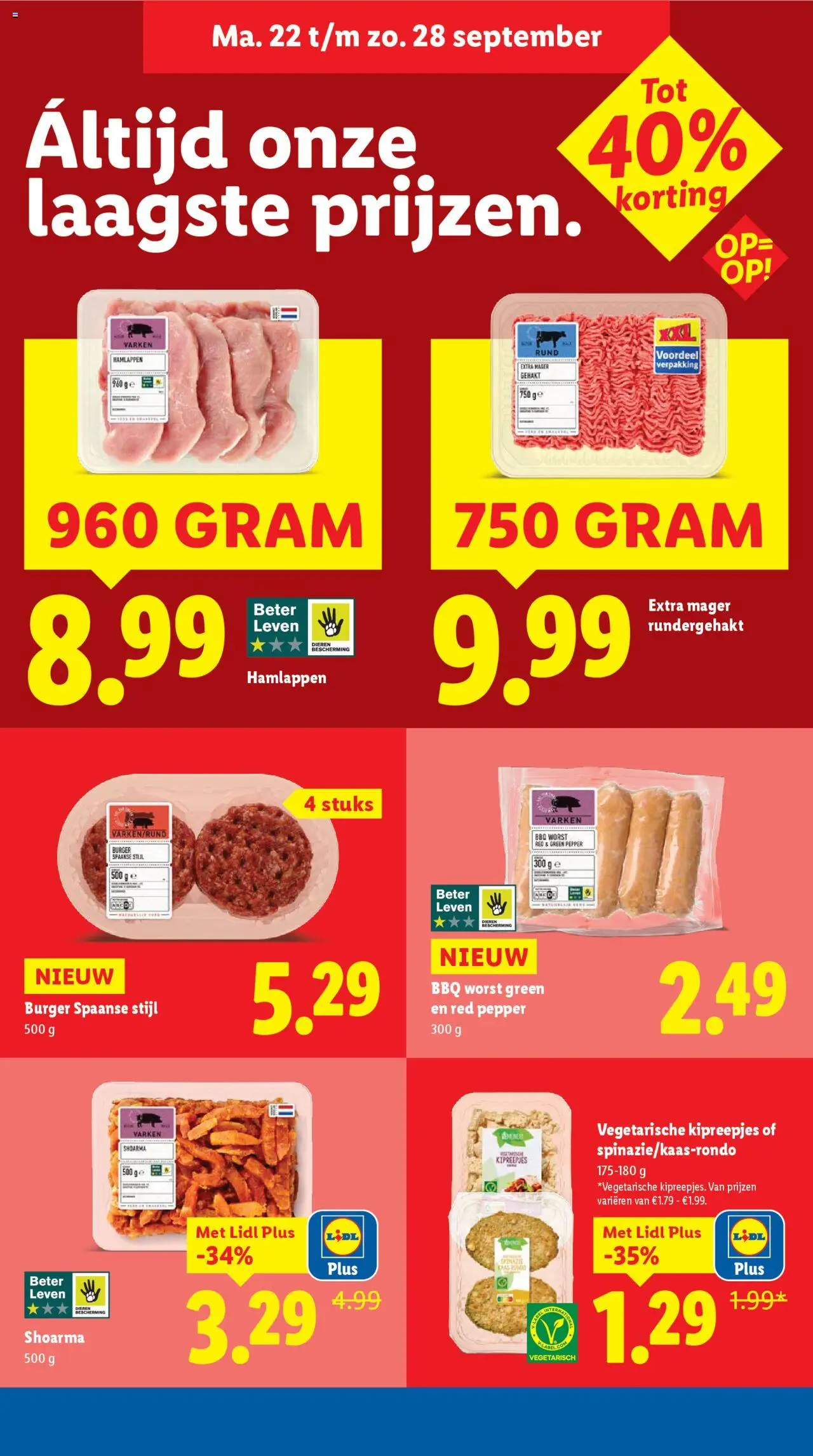  | Pagina: 13 | Producten: Spinazie, Kaas, Gehakt, Worst