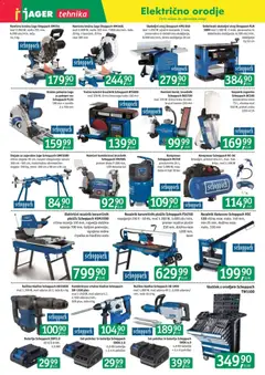 Jager katalog akcije – veljaven od 11.03.2026 | Stran: 4 | Izdelki: Črpalka, Teza, Brusilnik, Kladivo