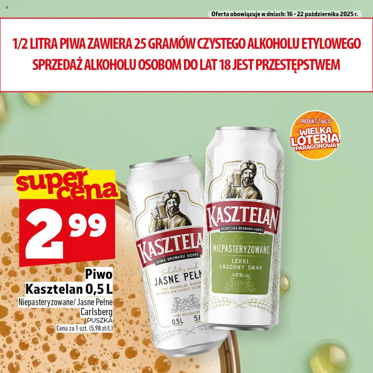 Topaz Gazetka - Ogródek Piwosza od 16.10.2025 | Strona: 2 | Produkty: Piwo