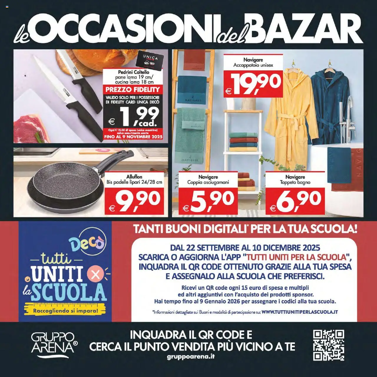 Volantino Decò del 14.10.2025 | Pagina: 20 | Prodotti: Pane, Tè, Accappatoio, Tappeto