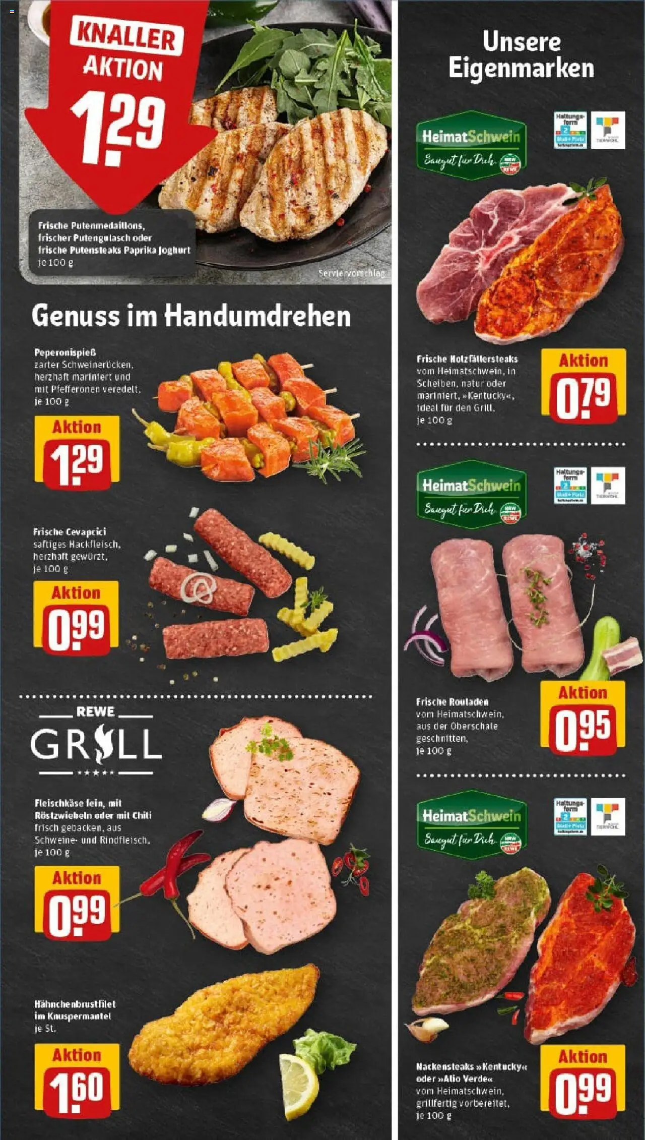 Rewe prospekt Essen	 - gültig ab dem 07.07.2025 | Seite: 7 | Produkte: Nackensteaks, Joghurt, Paprika, Steak
