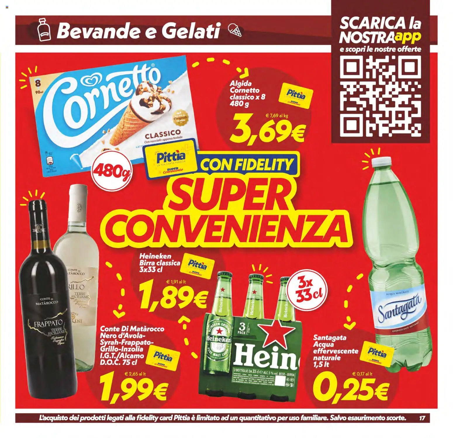 Volantino SuperConveniente del 17.04.2026 | Pagina: 17 | Prodotti: Birra, Acqua, Nocciole, Heineken
