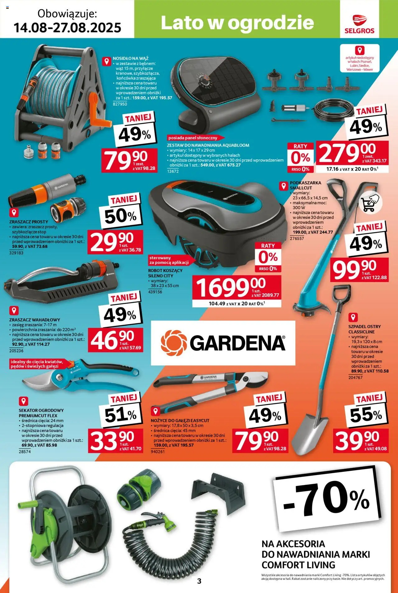 Selgros cash&carry - Katalog Hot Summer od 14.08.2025 | Strona: 3 | Produkty: Sekator, Robot