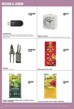 Monoprix - Prévisualisation de Monoprix catalogue valide à partir de 08.04.2026 | Page: 48 | Produits: Réveil, Clé, Terreau, clé USB