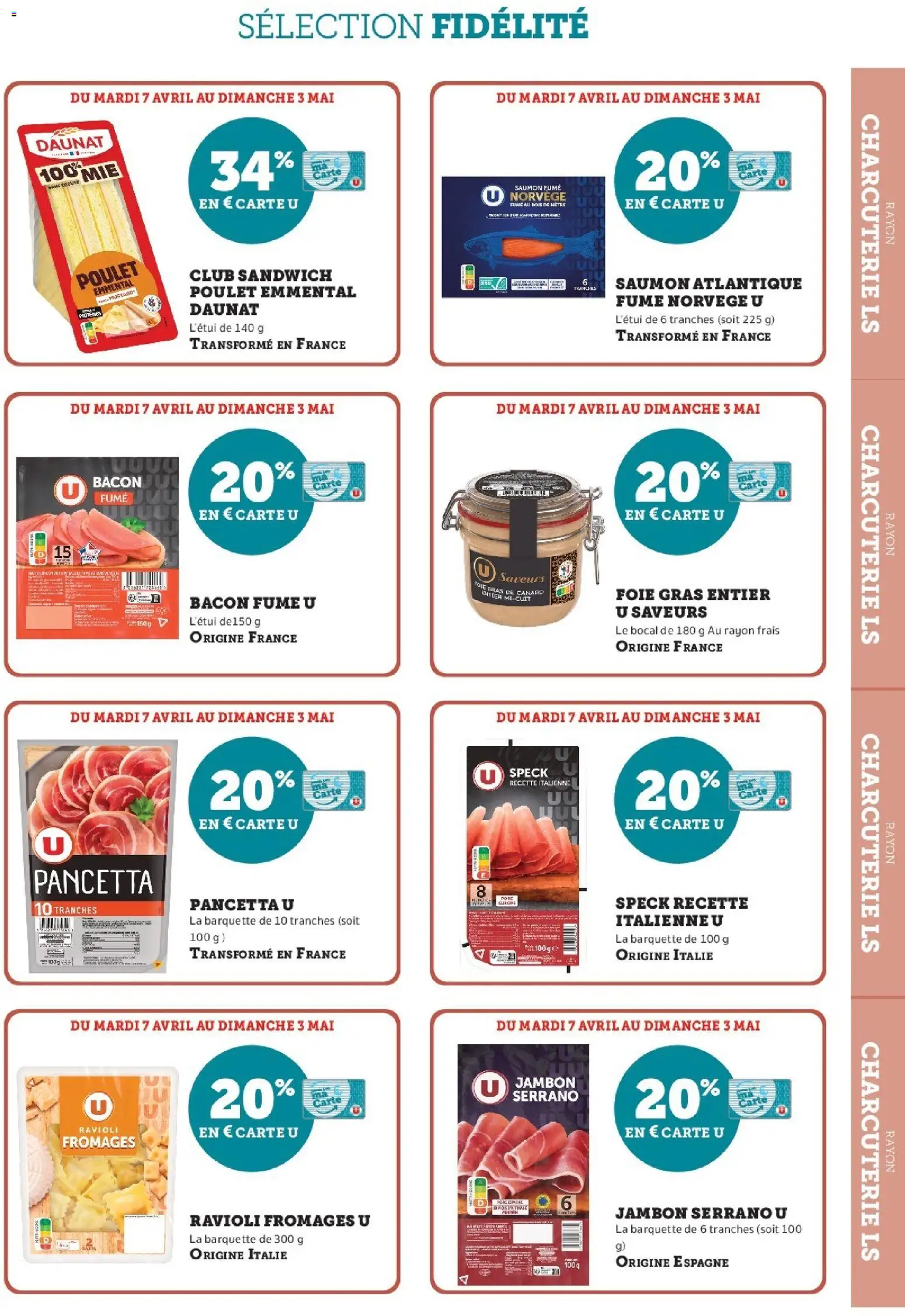 {H1} | Page: 3 | Produits: Sandwich, Emmental, Jambon serrano, Porc