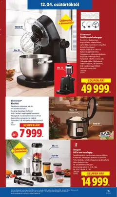 Lidl - Ajándékkatalógus - amely érvényes a következő dátumtól: 04.12.2025 | Oldal: 15 | Termékek: Robotgép, Turmixgép, Játékok, Hal