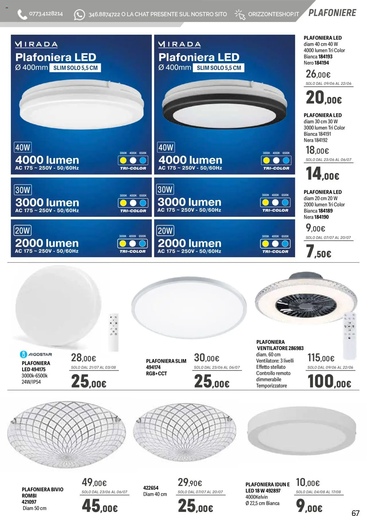 Volantino Orizzonte del 09.05.2025 | Pagina: 67 | Prodotti: Ventilatore