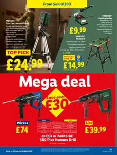 Preview of Lidl - Lidl Weekly valid from 26.02.2026 | Page: 21 | Products: Drill, Floor, Iron