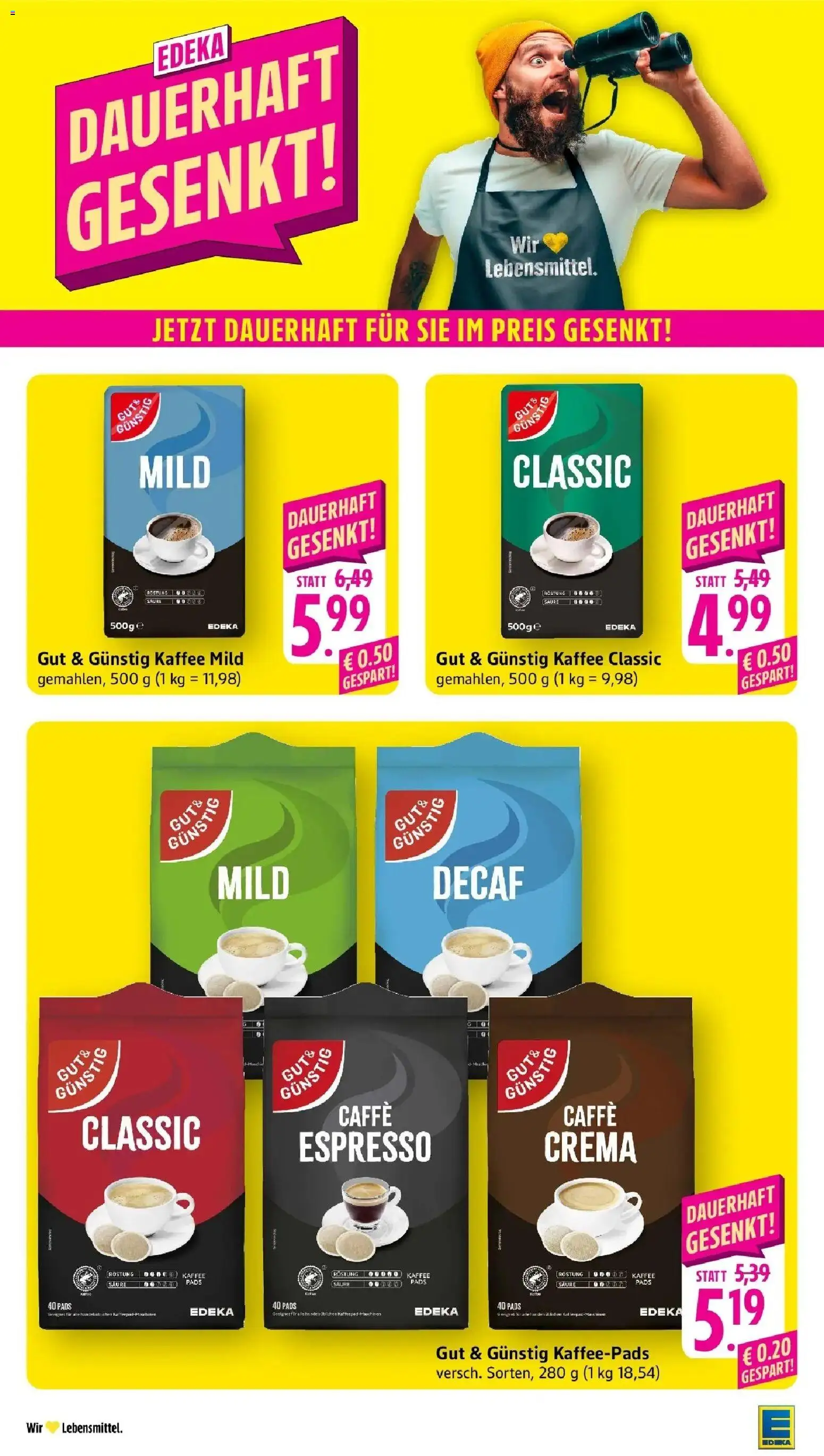 Edeka prospekt Ettenheim	 – gültig ab 15.03.2026 | Seite: 33 | Produkte: Kaffeepads, Kaffee