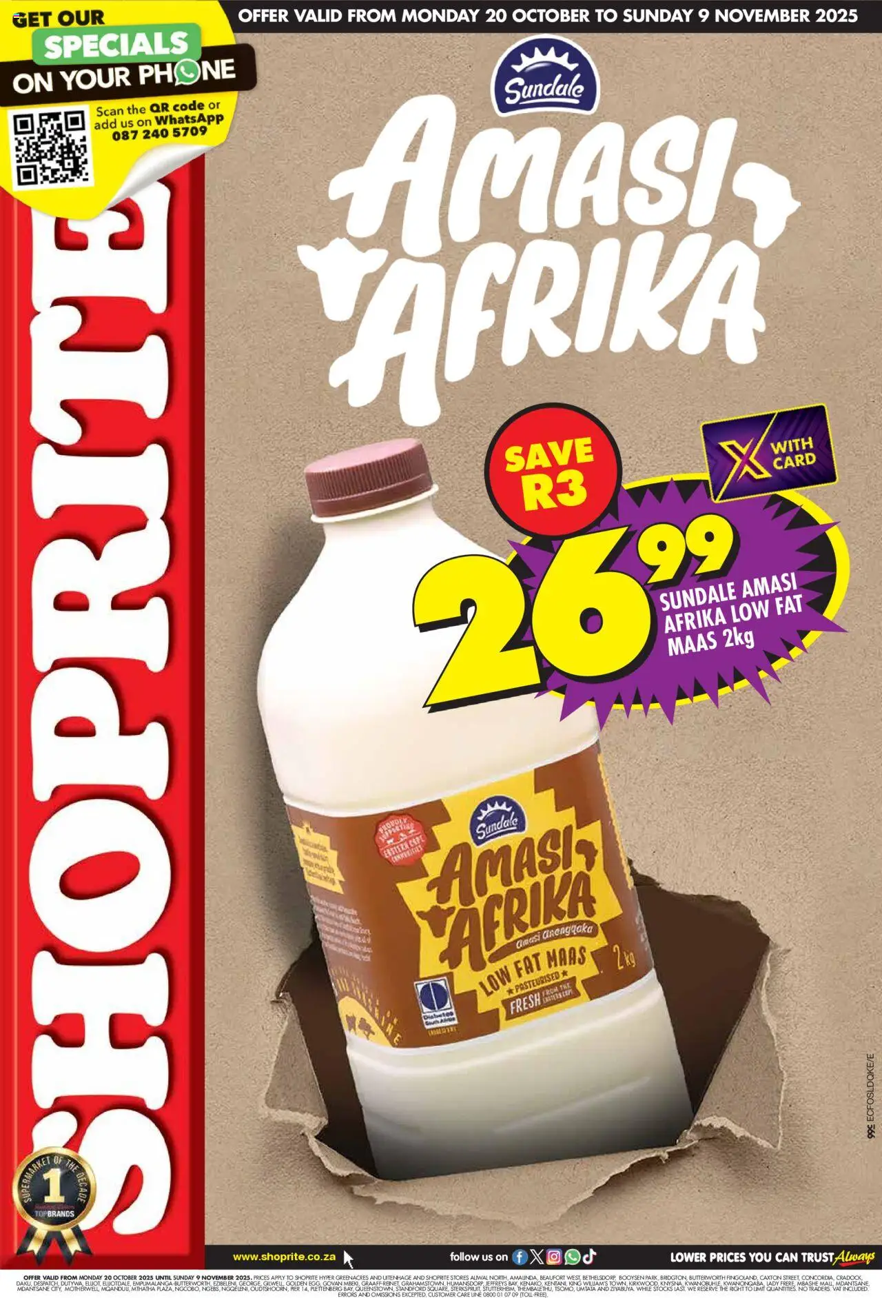 New Shoprite catalogue – valid from 20.10.2025 | Page: 1 | Products: Phone