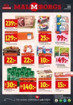 ICA Kvantum - Malmö - Förhandsvisning av reklamblad från butik ICA Kvantum aktuell från 27.10.2025