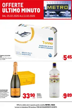 Anteprima del volantino Metro Offerte ultimo minuto catalogo valido a partire dal 05.02.2026